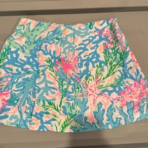 NWOT Lilly Pulitzer - Madison Skort - Multicolor Coral Bay Print
